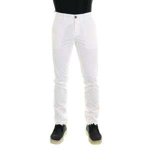 PANTALONE MALLARD CIGARETTE MAISON CLOCHARD BIANCO